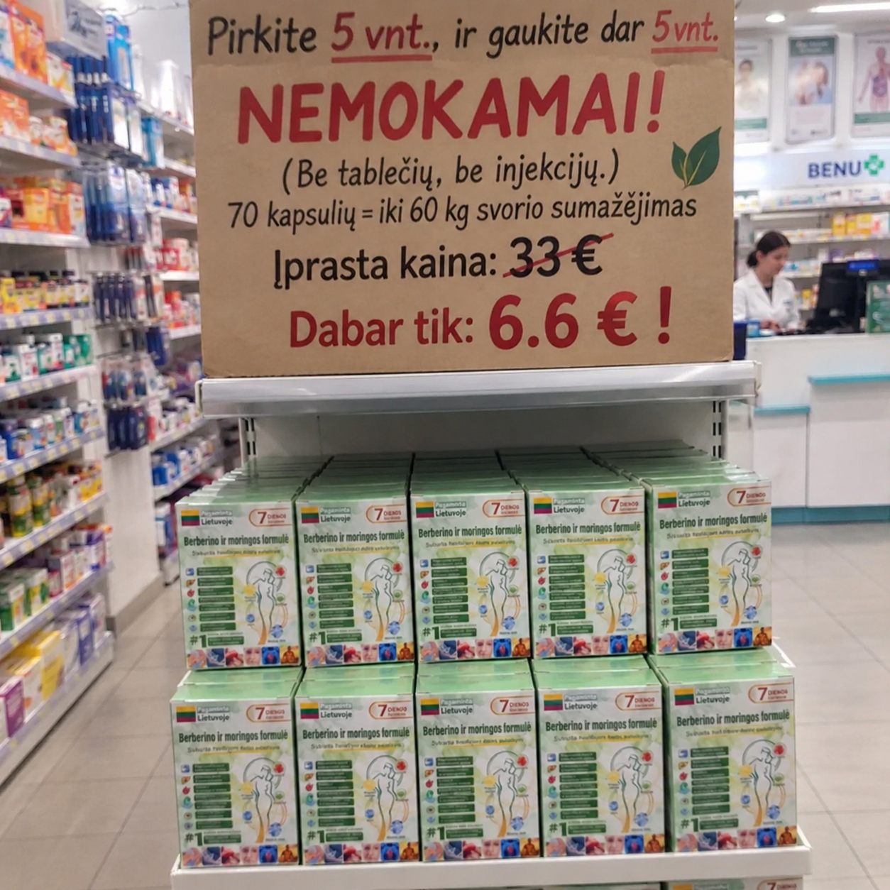 Dr. Lauren Beckett Facebook ad: Europos kokybės standartai • 100 % natūralūs ingredientai…