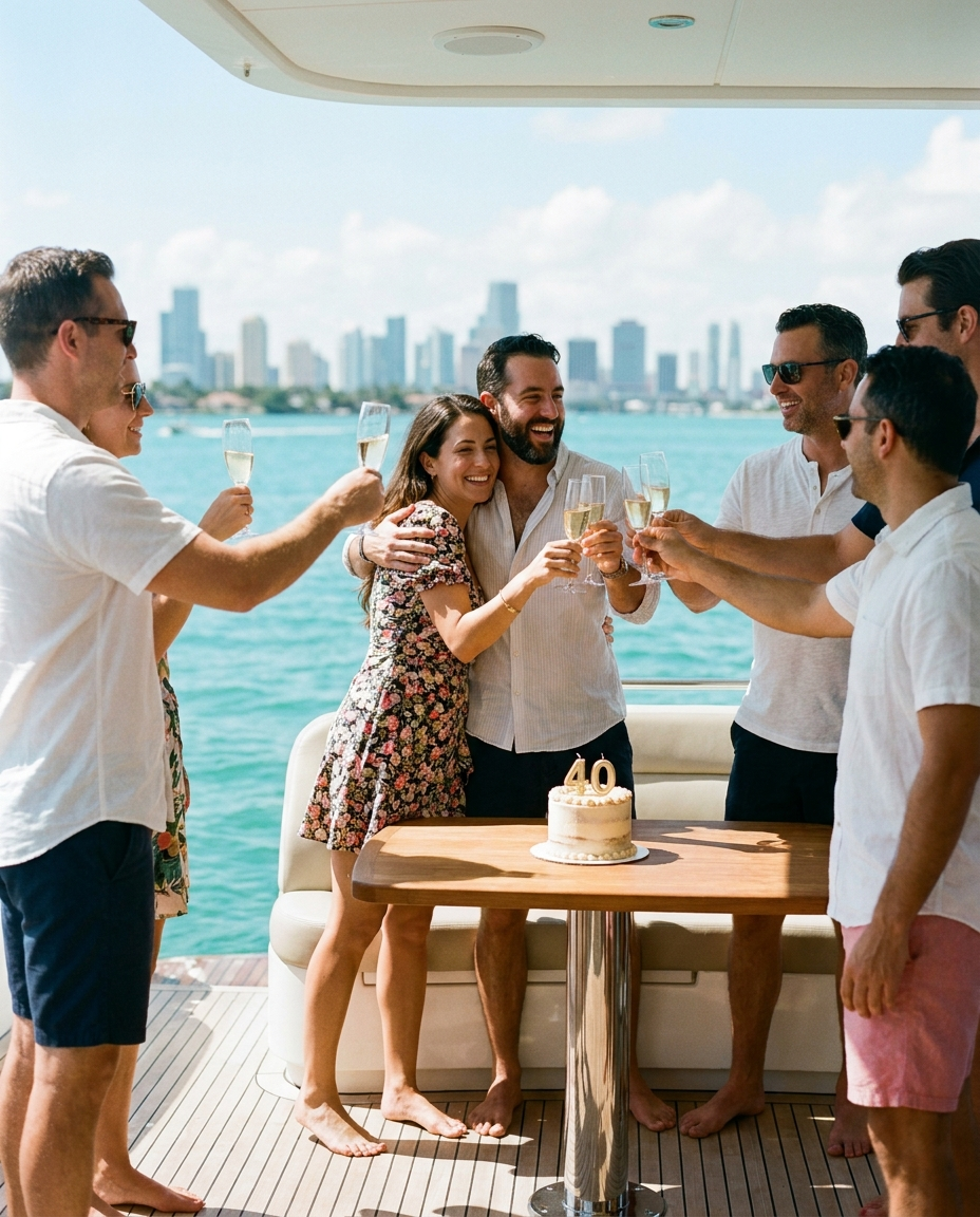 Boat Sitter US Facebook ad: Celebrate Your Milestone on the Water