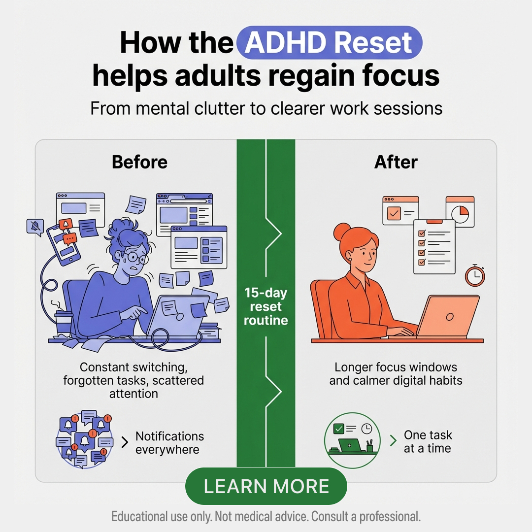 Rewire your ADHD brain Facebook ad
