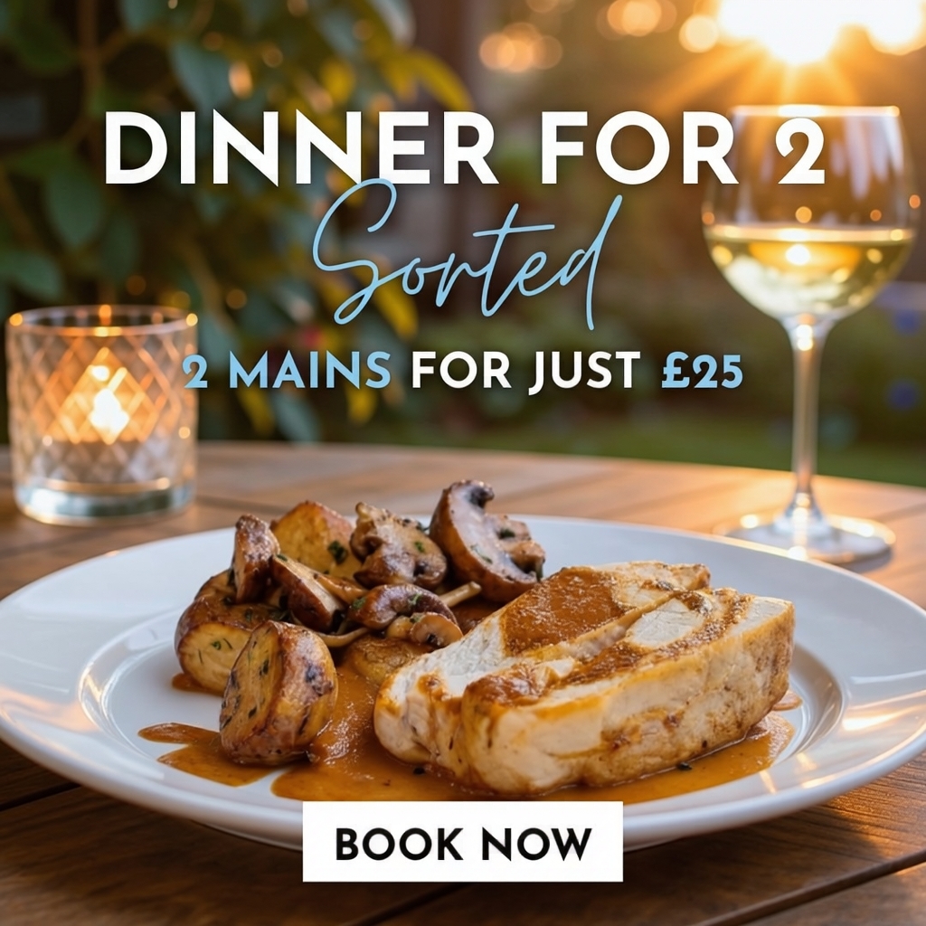 Higher Trapp Hotel Facebook ad: 2 Meals for £25