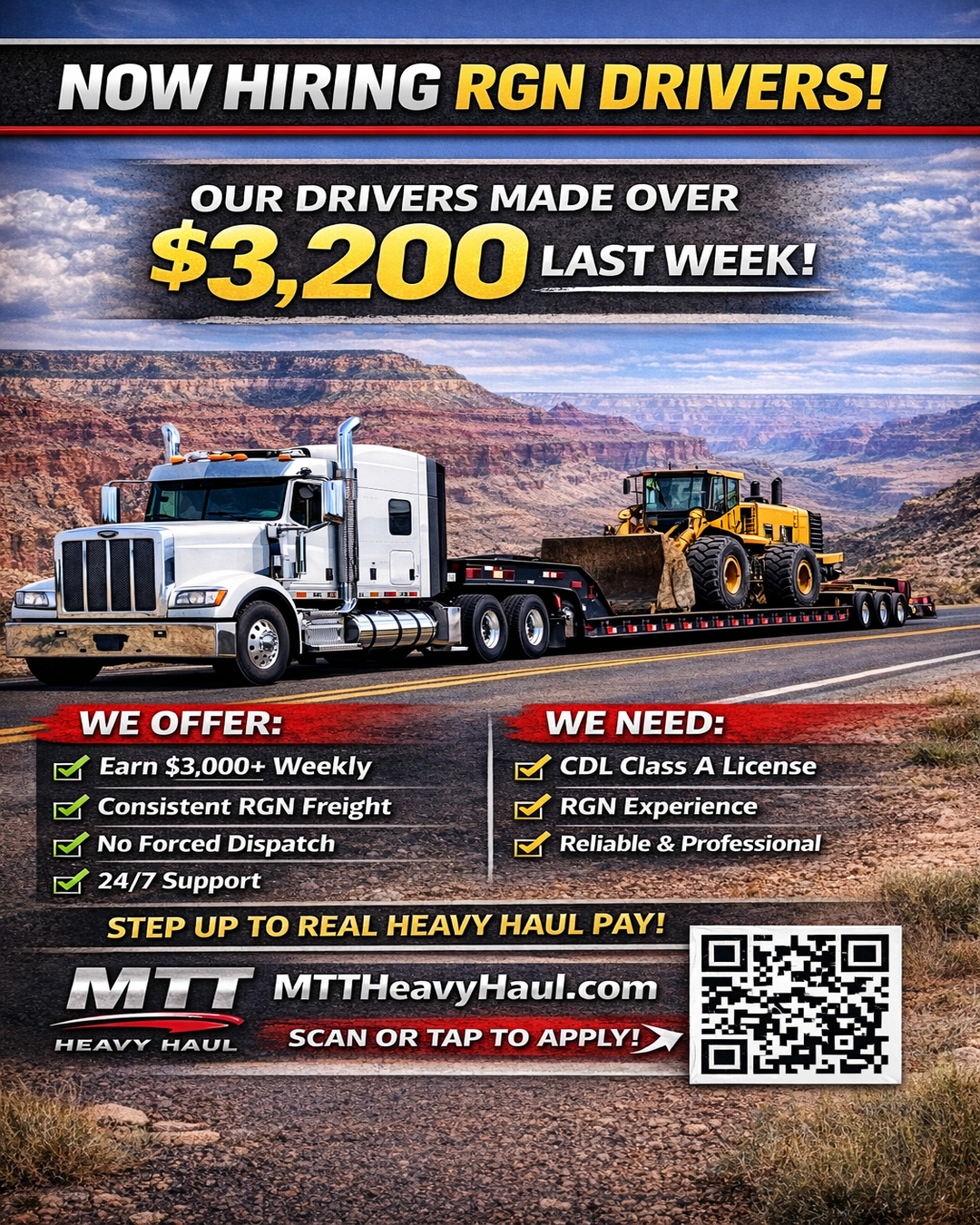MTT Heavy Haul LLC Facebook ad from May 22, 2026