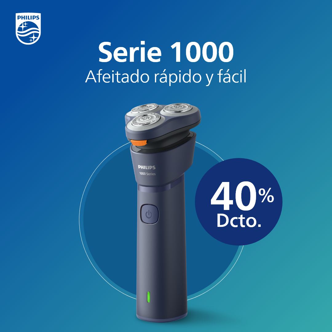 Philips Facebook ad: parte con un afeitado cómodo y preciso.