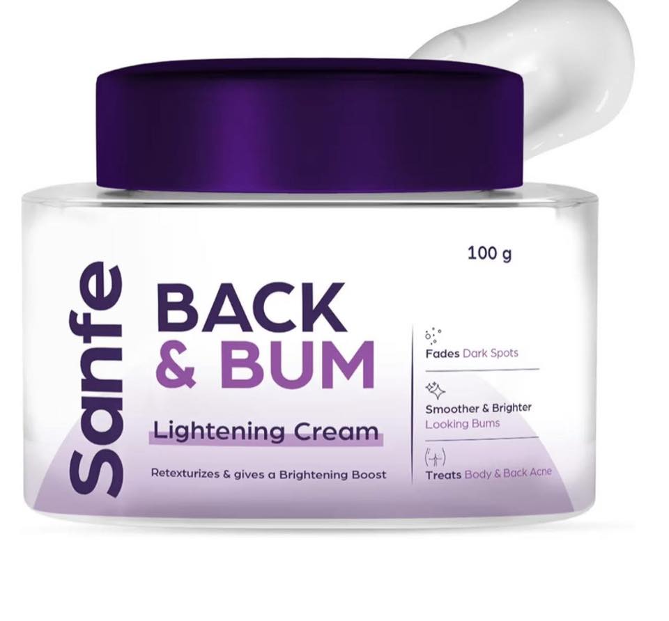 Shimmer - Mauritius Facebook ad: Sanfe Back & Bum Cream Lightening Cream