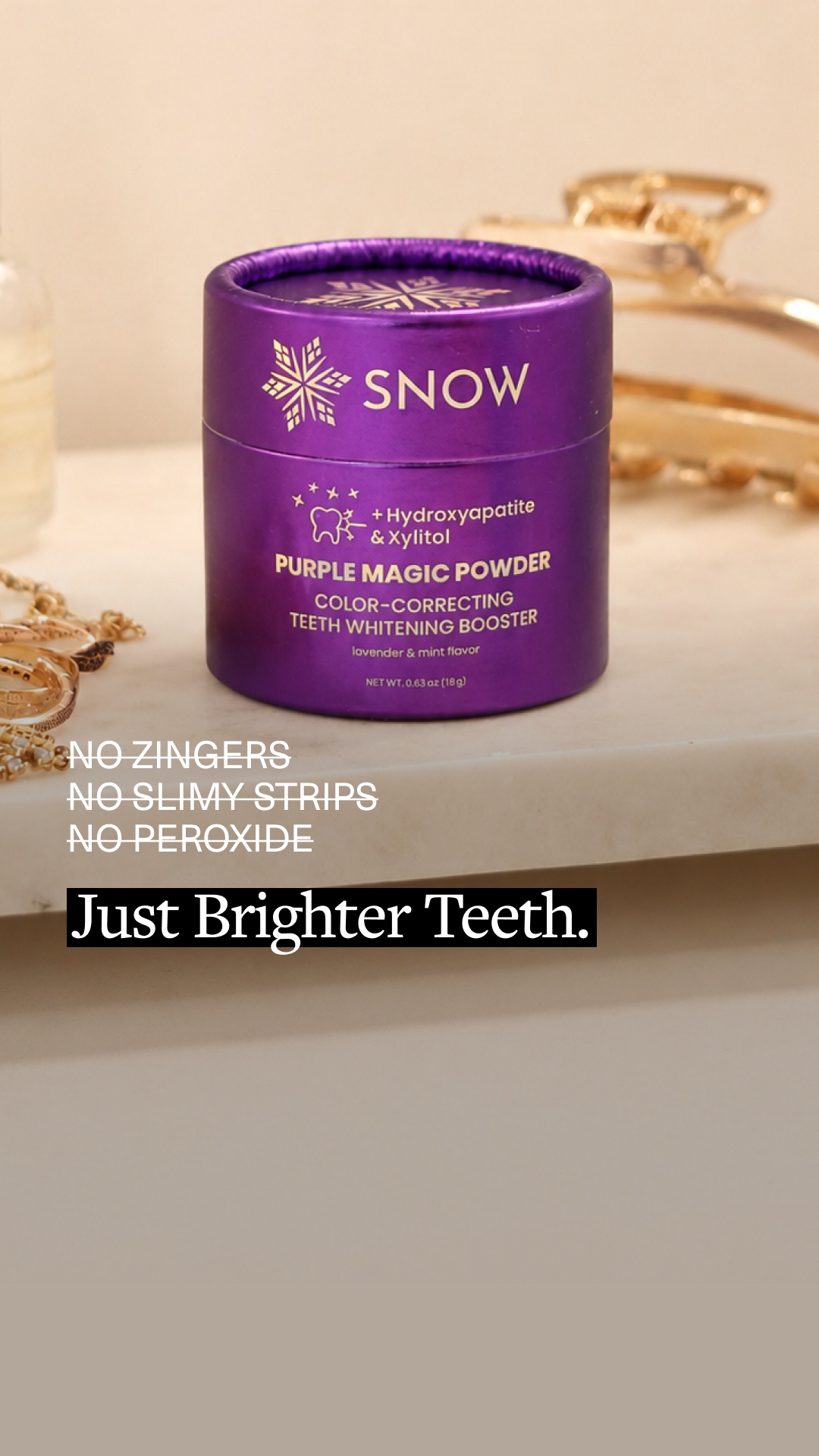SNOW Teeth Whitening Facebook ad