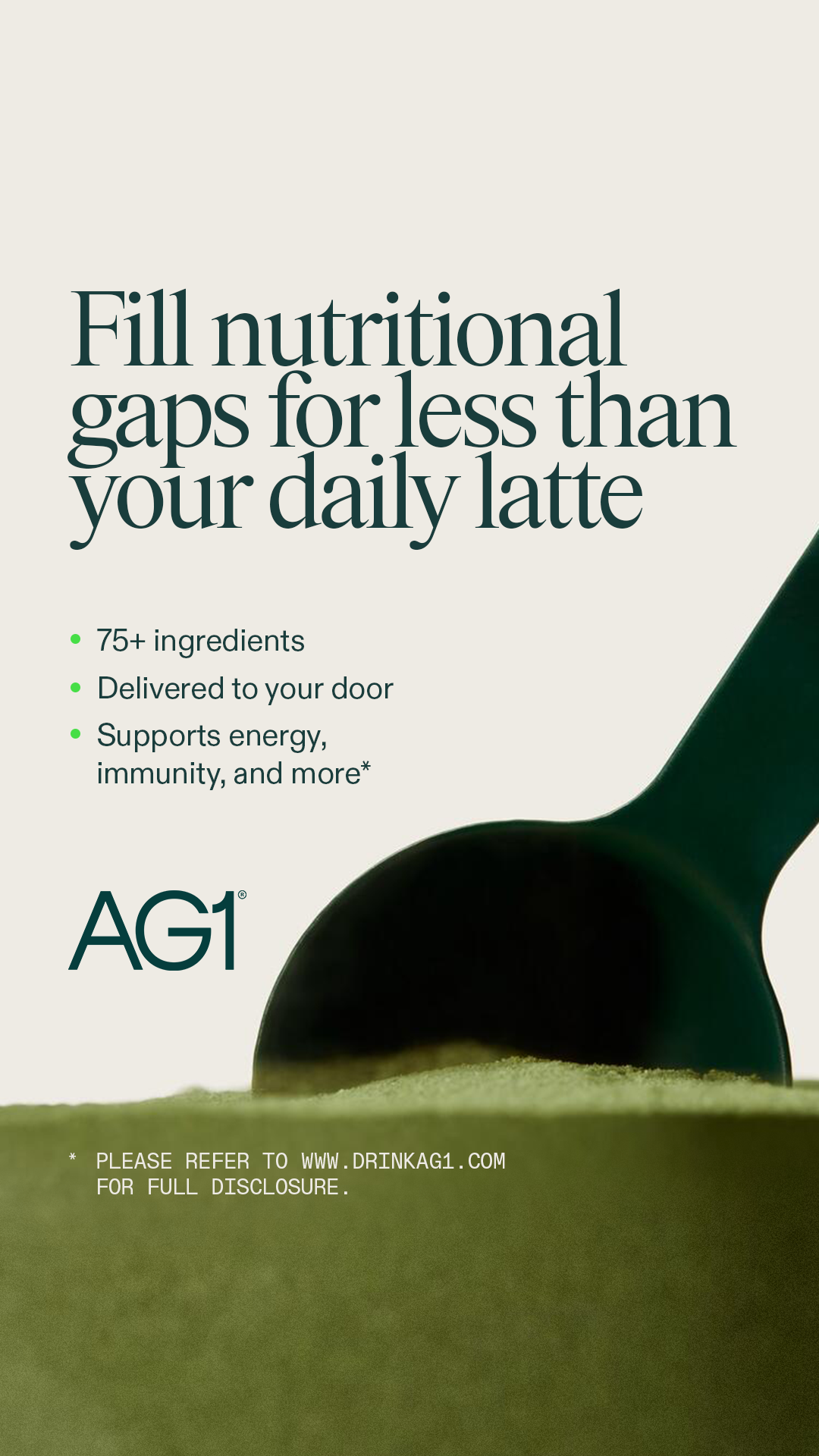 AG1 by Athletic Greens Facebook ad