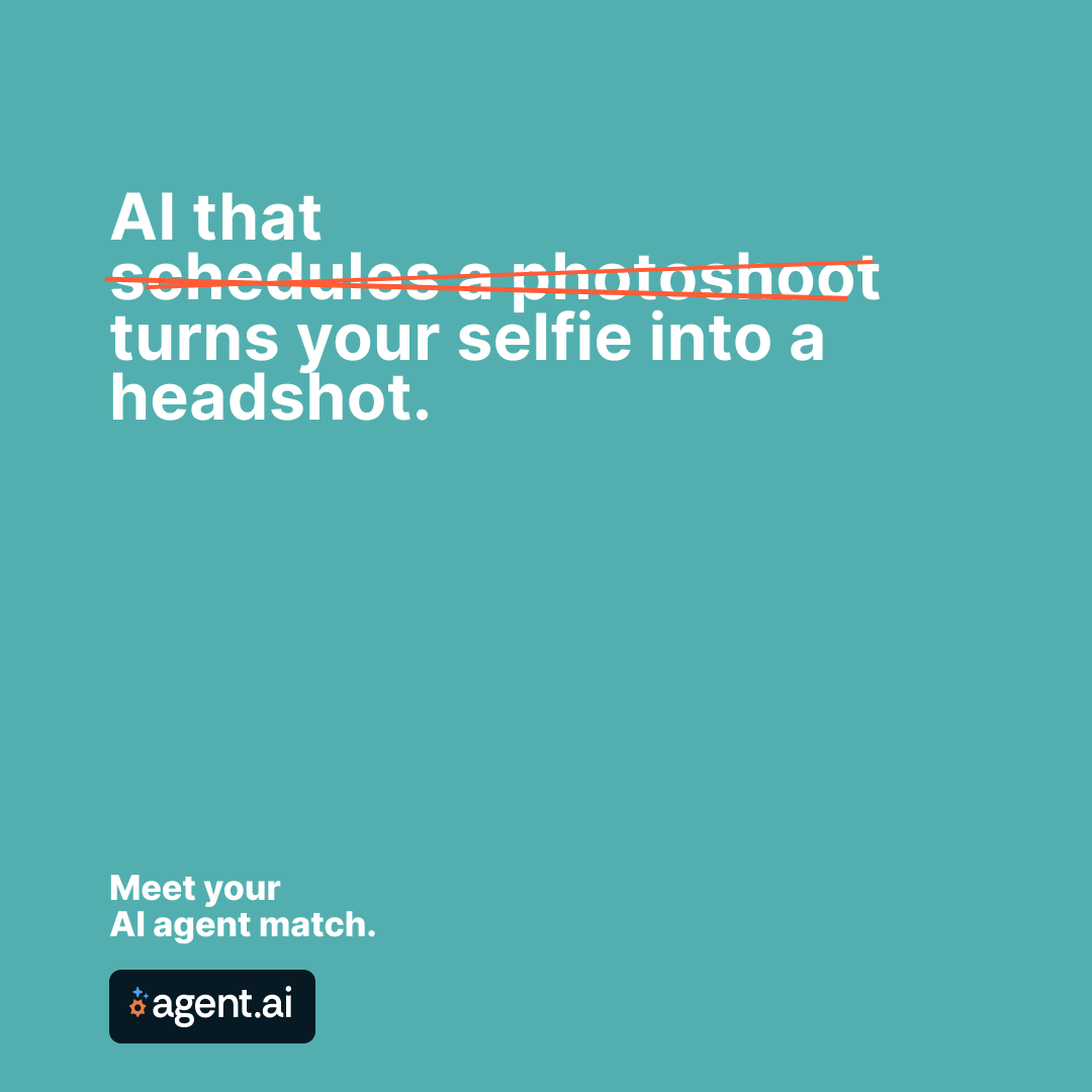 Agent.ai Facebook ad: Skip the photoshoot