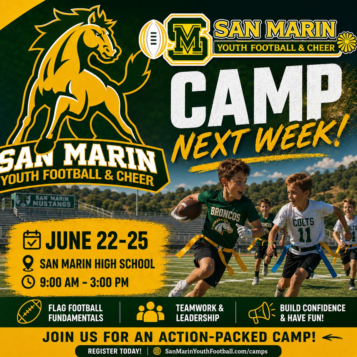 San Marin Youth Football Facebook ad