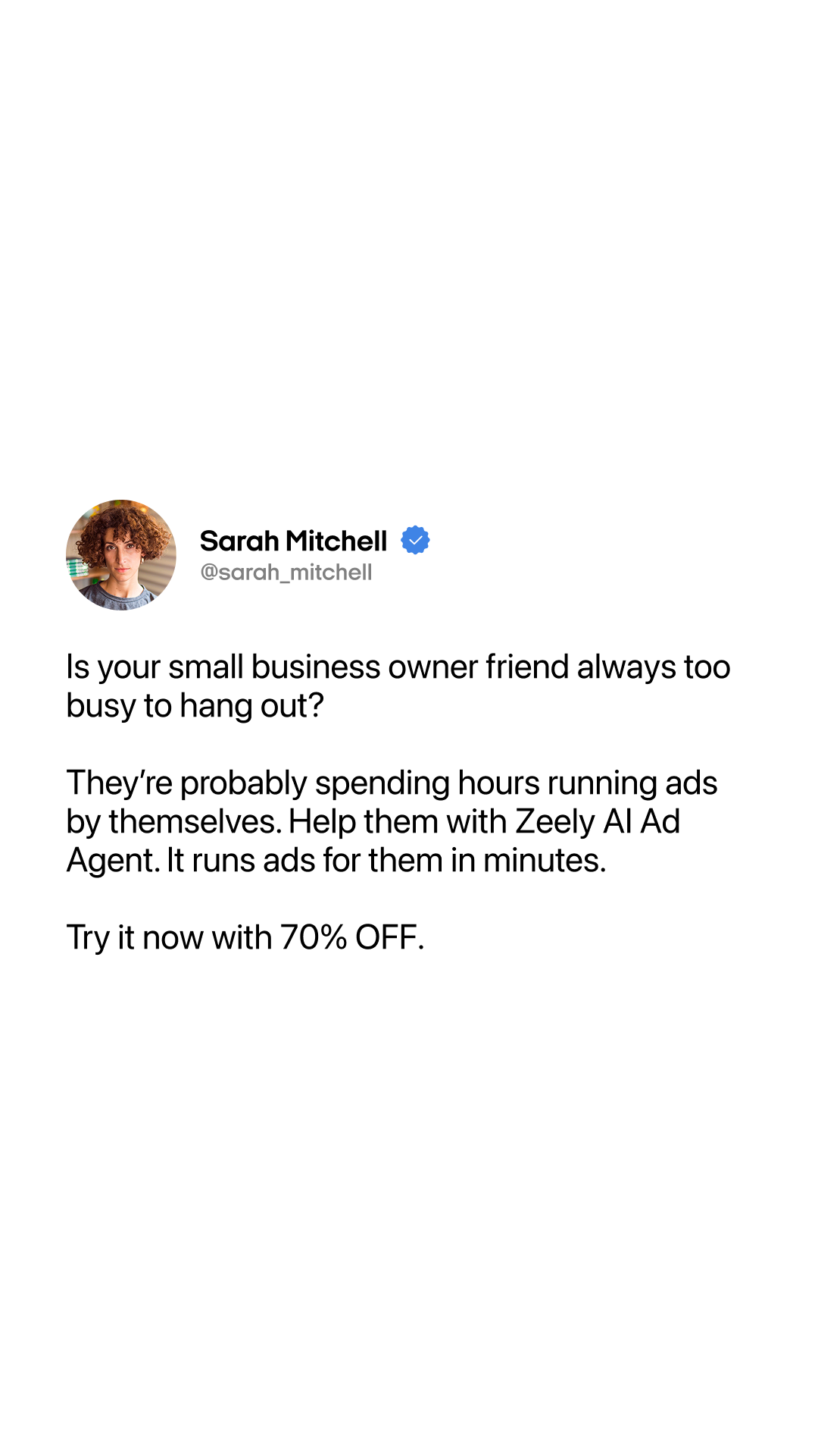 Zeely: Grow Sales with AI Facebook ad