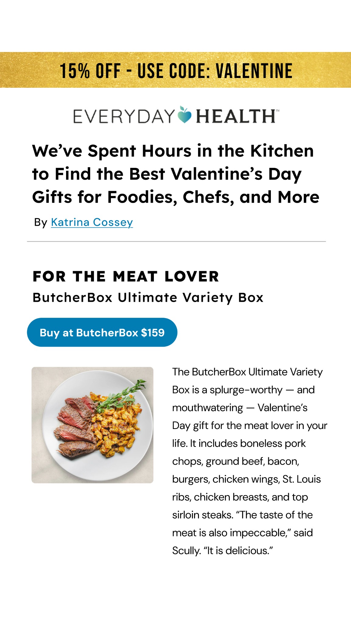 ButcherBox Facebook ad