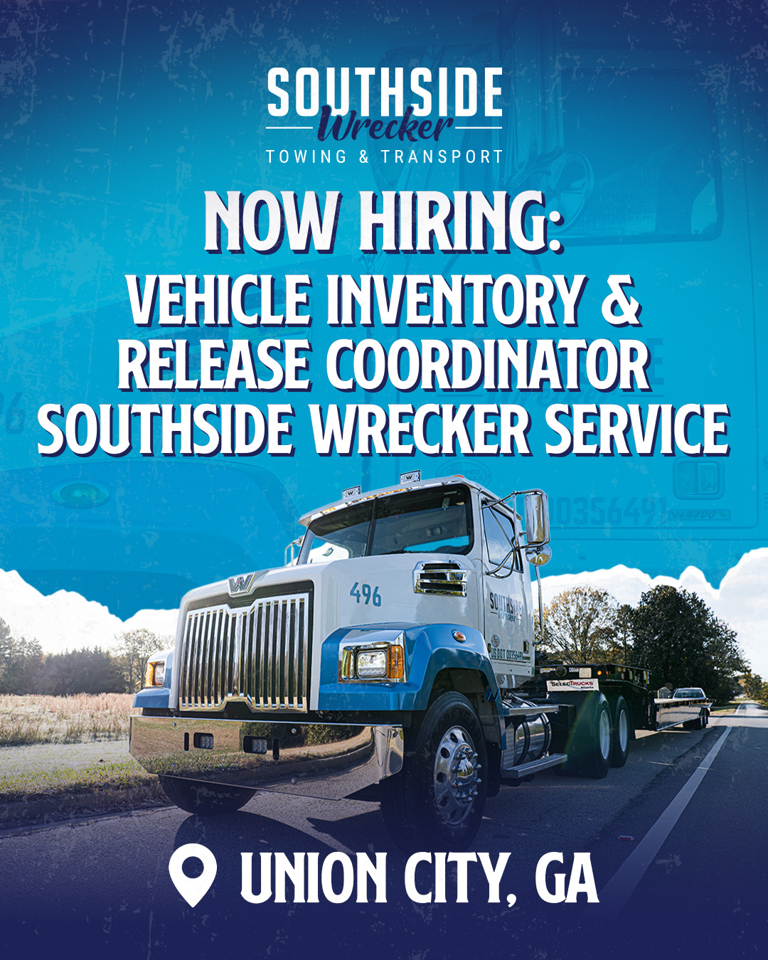 Southside Wrecker Service Facebook ad: We’re looking for an experienced Vehicle Inventory and…