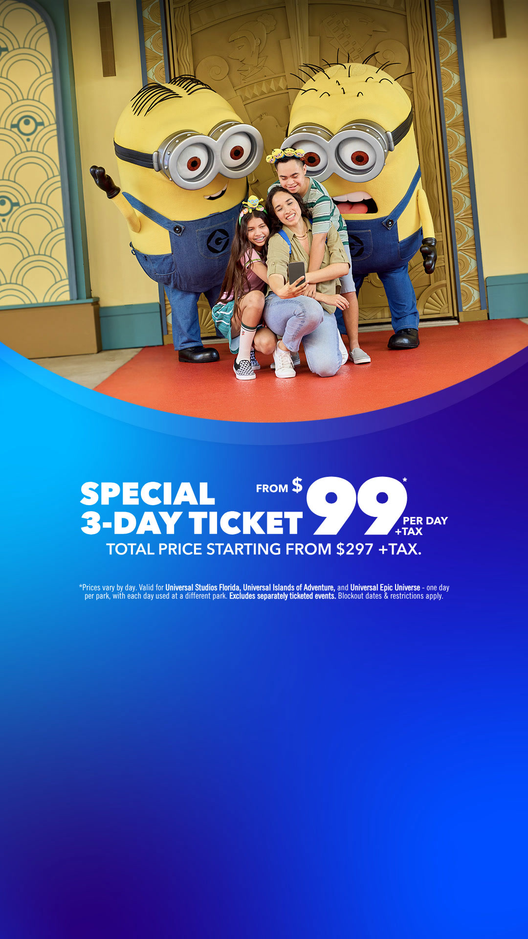 Universal Orlando Resort Facebook ad