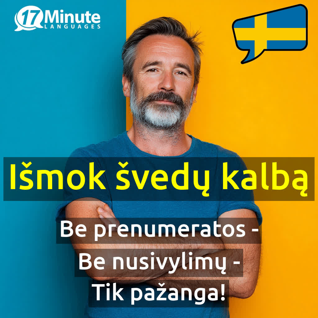 17 Minute Languages Lietuva Facebook ad