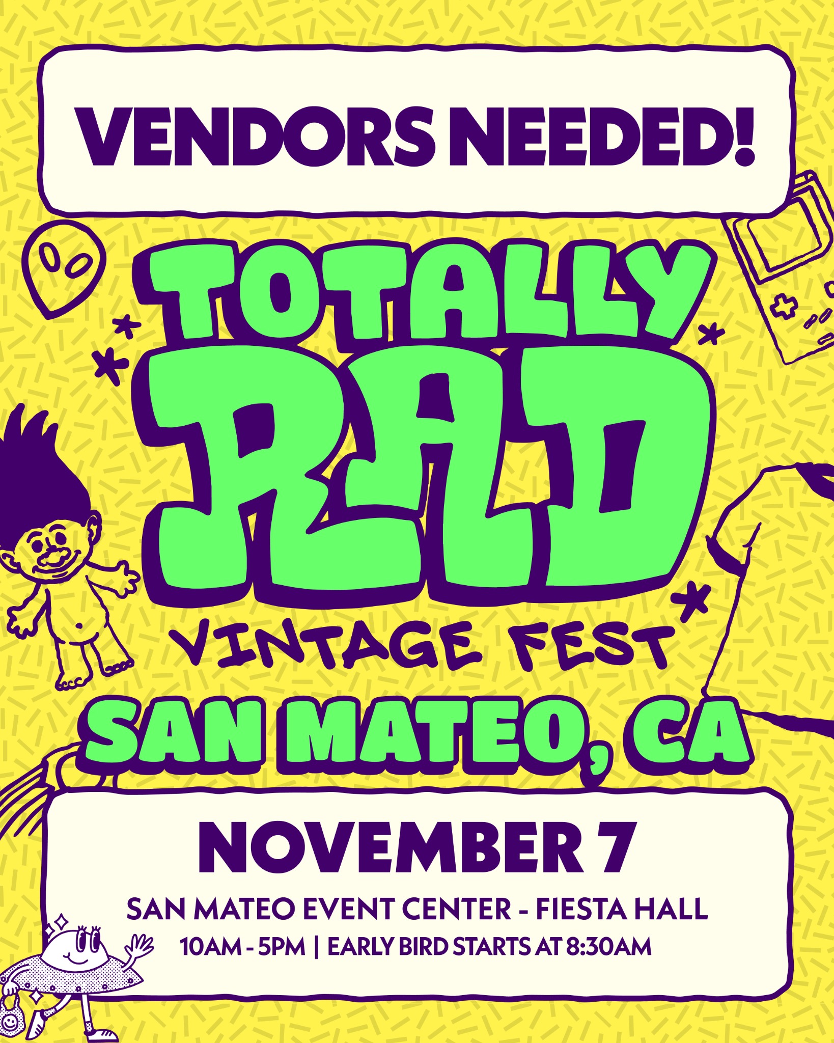 Totally Rad Vintage Fest Facebook ad: Be a part of something RAD!