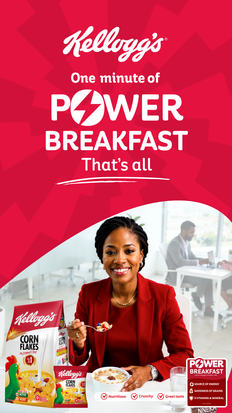 Kelloggs Nigeria Facebook ad from May 16, 2026