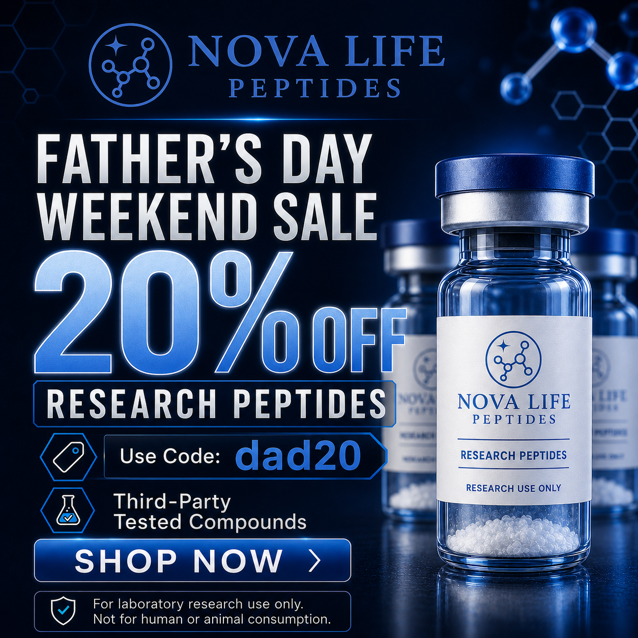 Nova Life Peptides Facebook ad