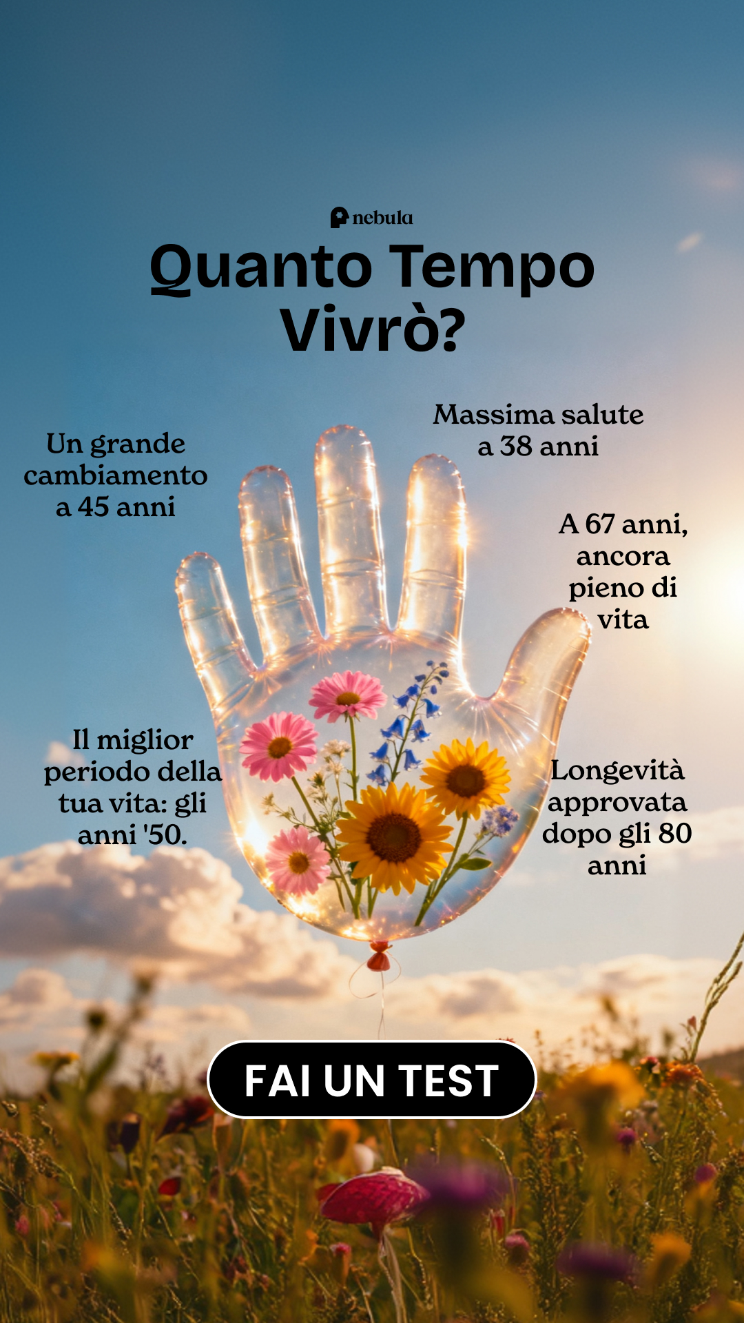 Nebula: Palm Reading Facebook ad