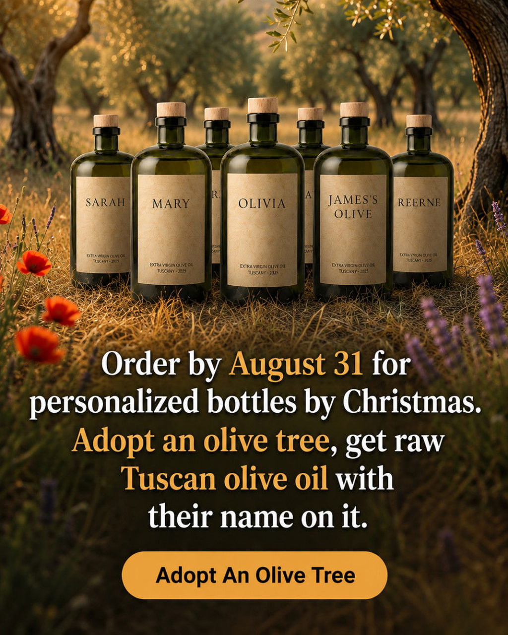 My Olive Tree Facebook ad: Only a few available!