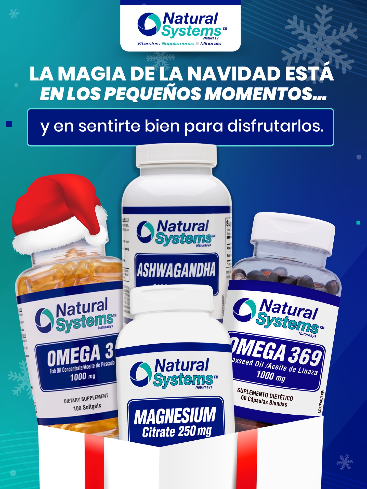 Natural Systems Panama Facebook ad: Bienestar para esta Navidad