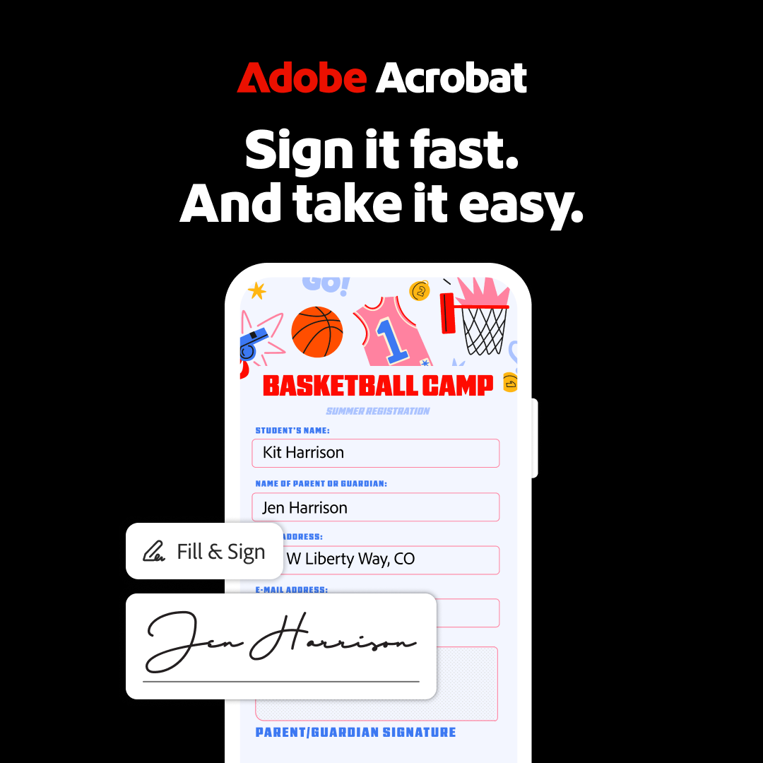 Adobe Acrobat Facebook ad