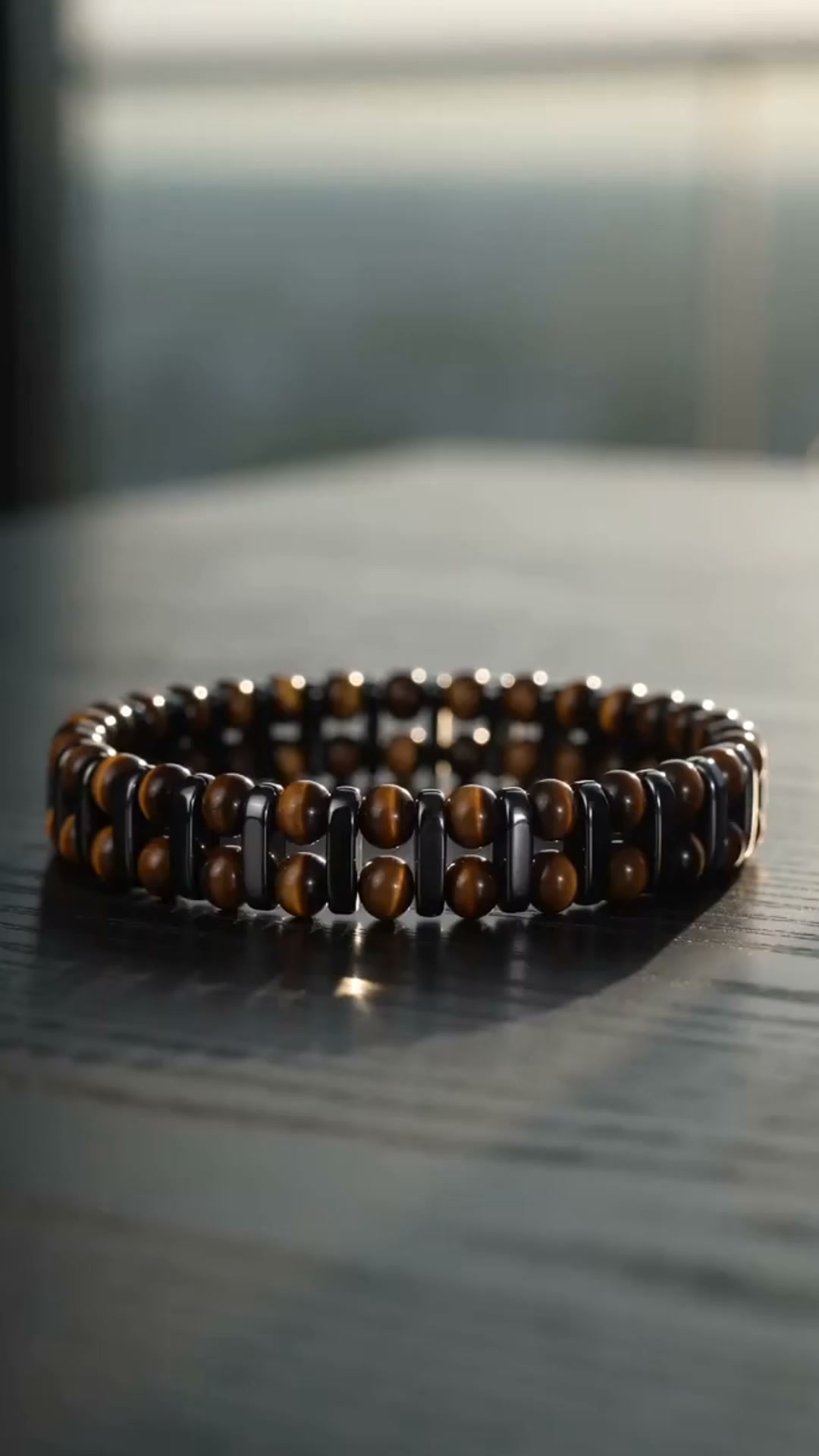 Luxujewelry S Facebook ad: Natural Tiger's Eye Bracelet For Men