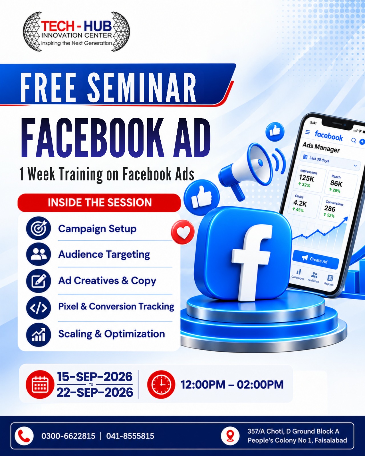 Tech Hub Facebook ad