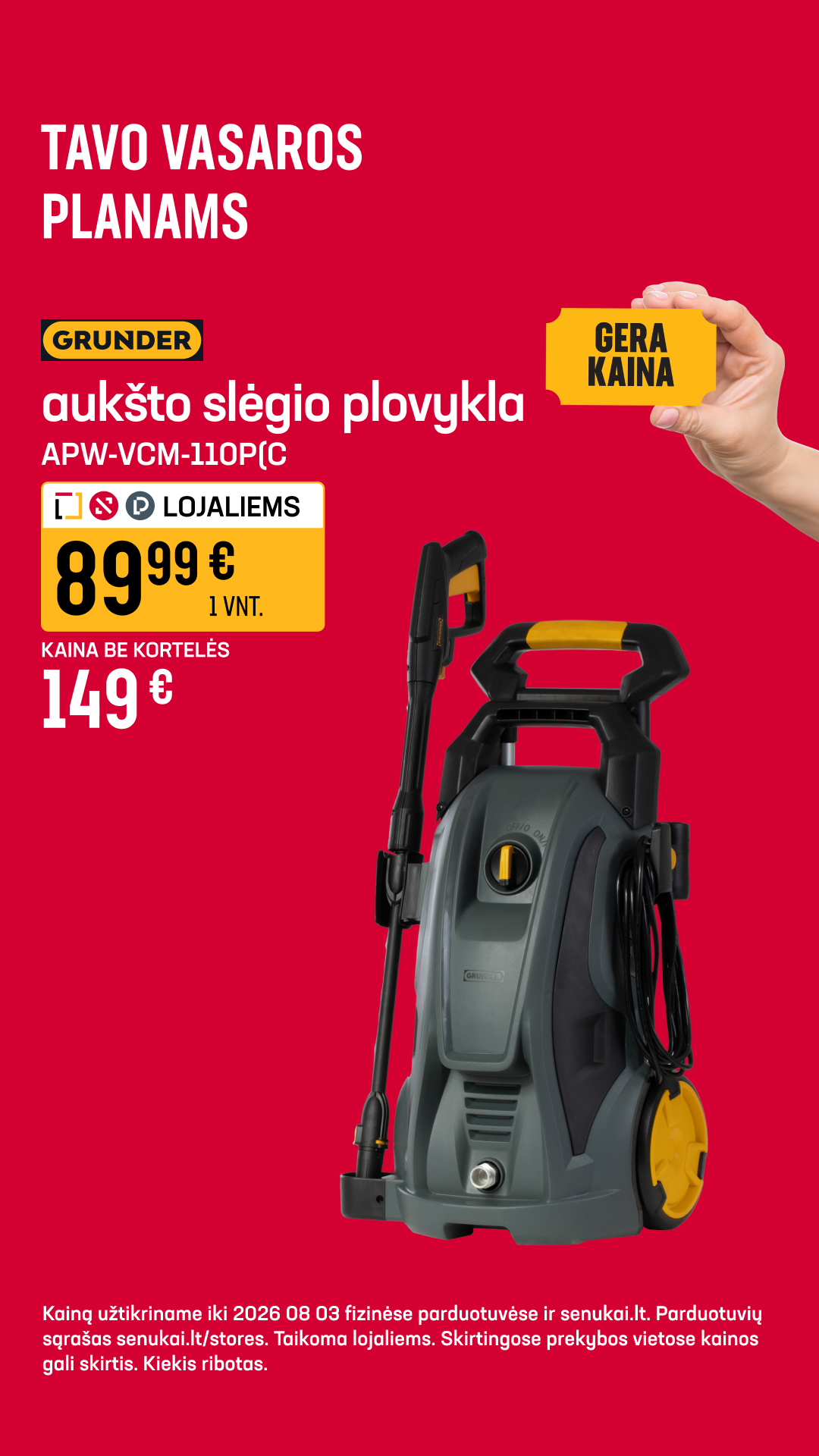 Senukai Facebook ad