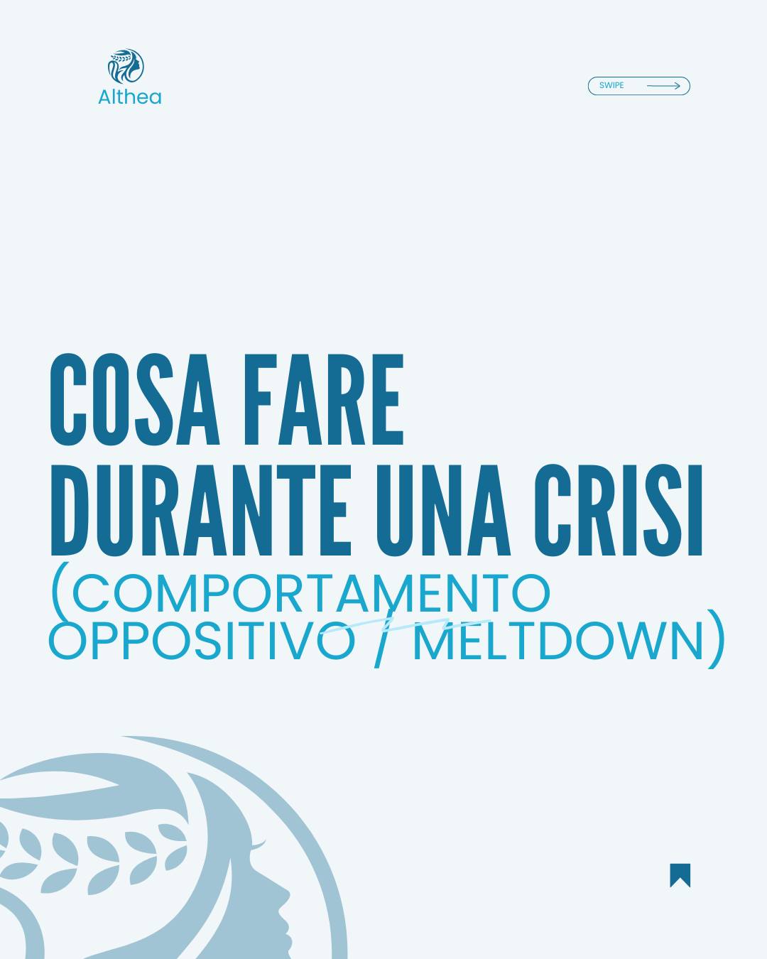 Althea ECM Facebook ad: Durante una crisi, molti adulti fanno una cosa…