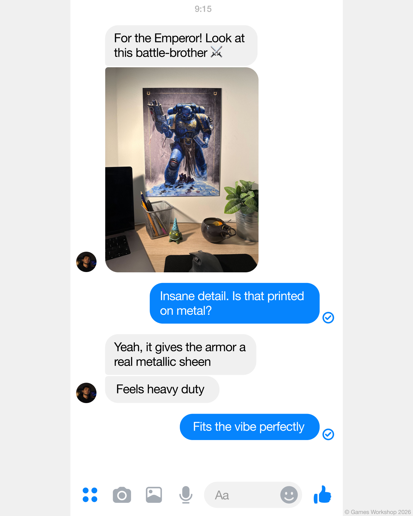 Displate Facebook ad