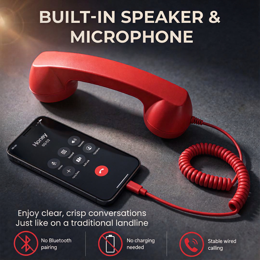 Guteslebend Facebook ad: Retro Telephone Handset for Type-C Phones