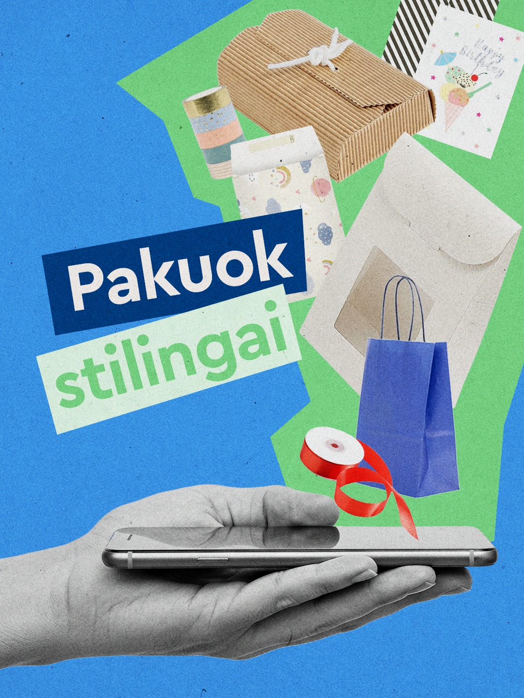 PaperSeal Facebook ad: Gražiam įpakavimui