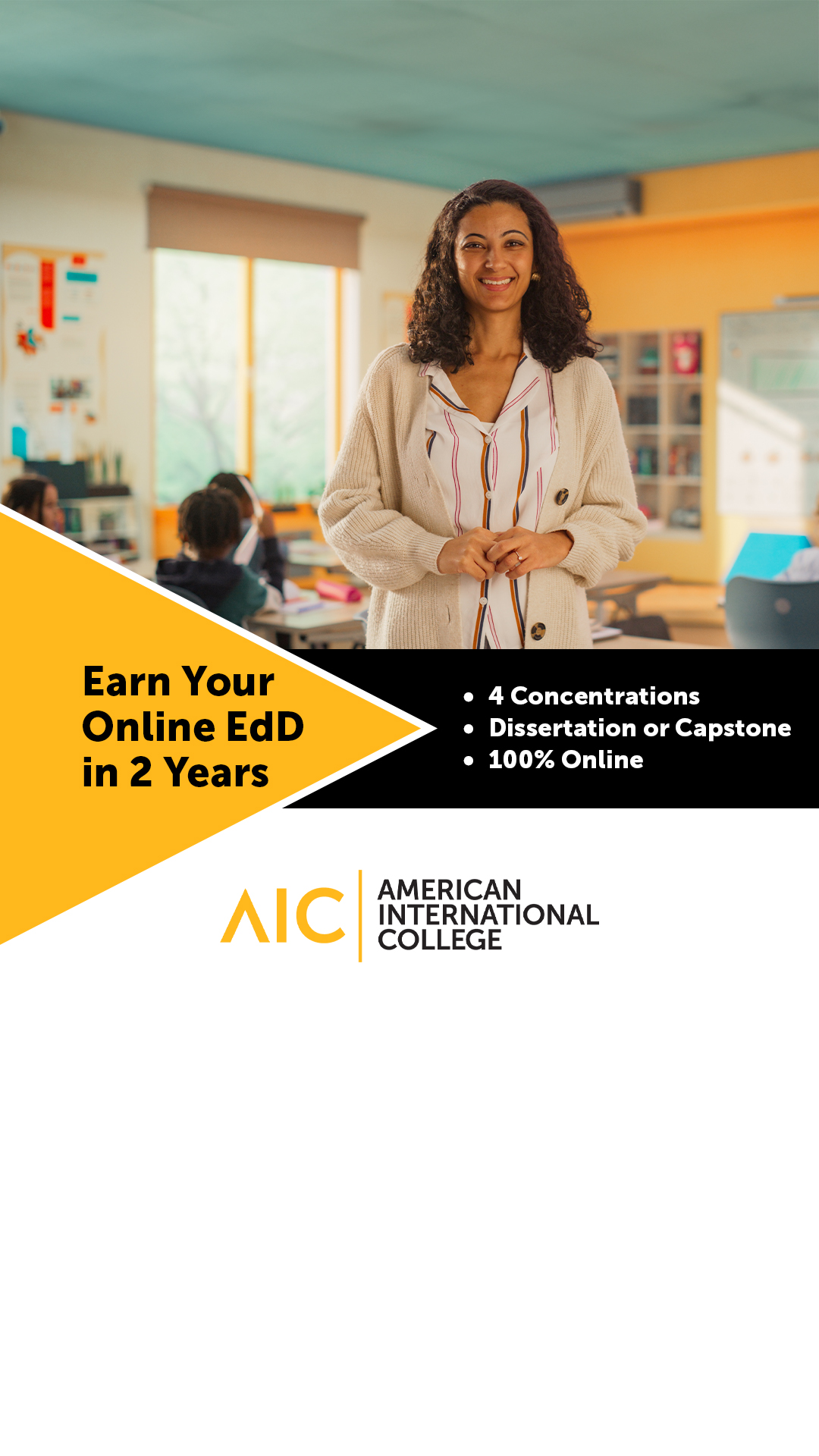 American International College Facebook ad