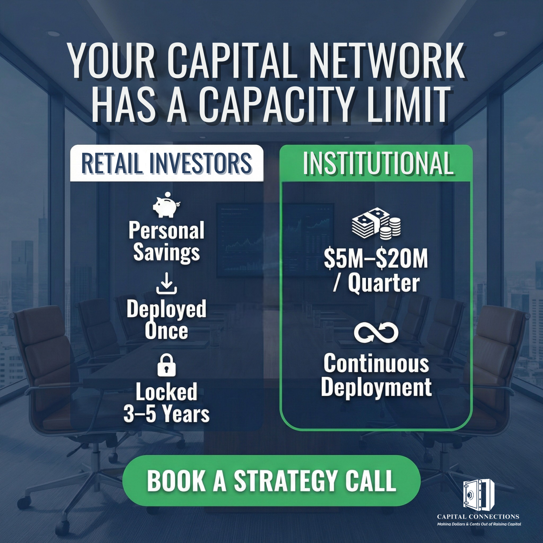 Capital Connections Facebook ad: They Didn't Ghost You. They Disqualified You.
