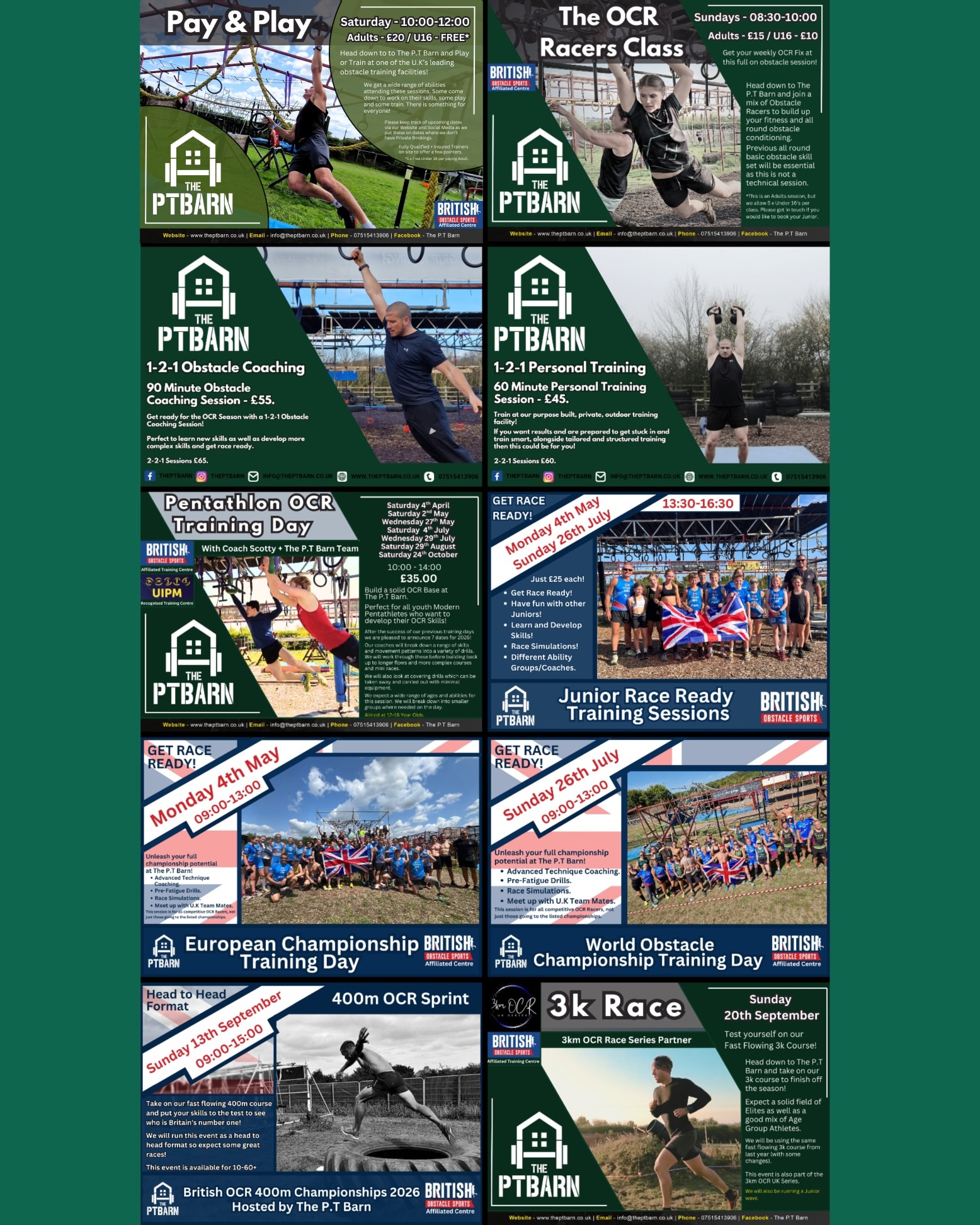 The P.T Barn - Fitness Facility and Obstacle Training Ground Facebook ad: Check out what we have lined at The…