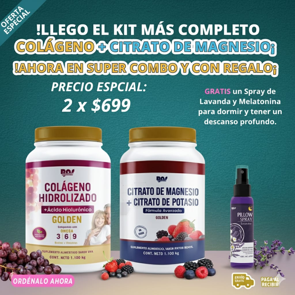 Citrato de Magnesio GDL2 Facebook ad: ¡Belleza, fuerza y bienestar en un solo combo!