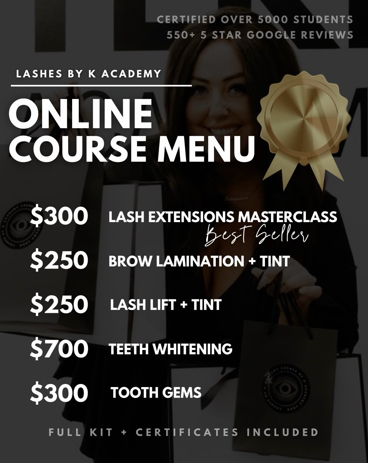 Lashes by K Academy Facebook ad: Lashes by K Academy - birthing fellow entrepreneurs…