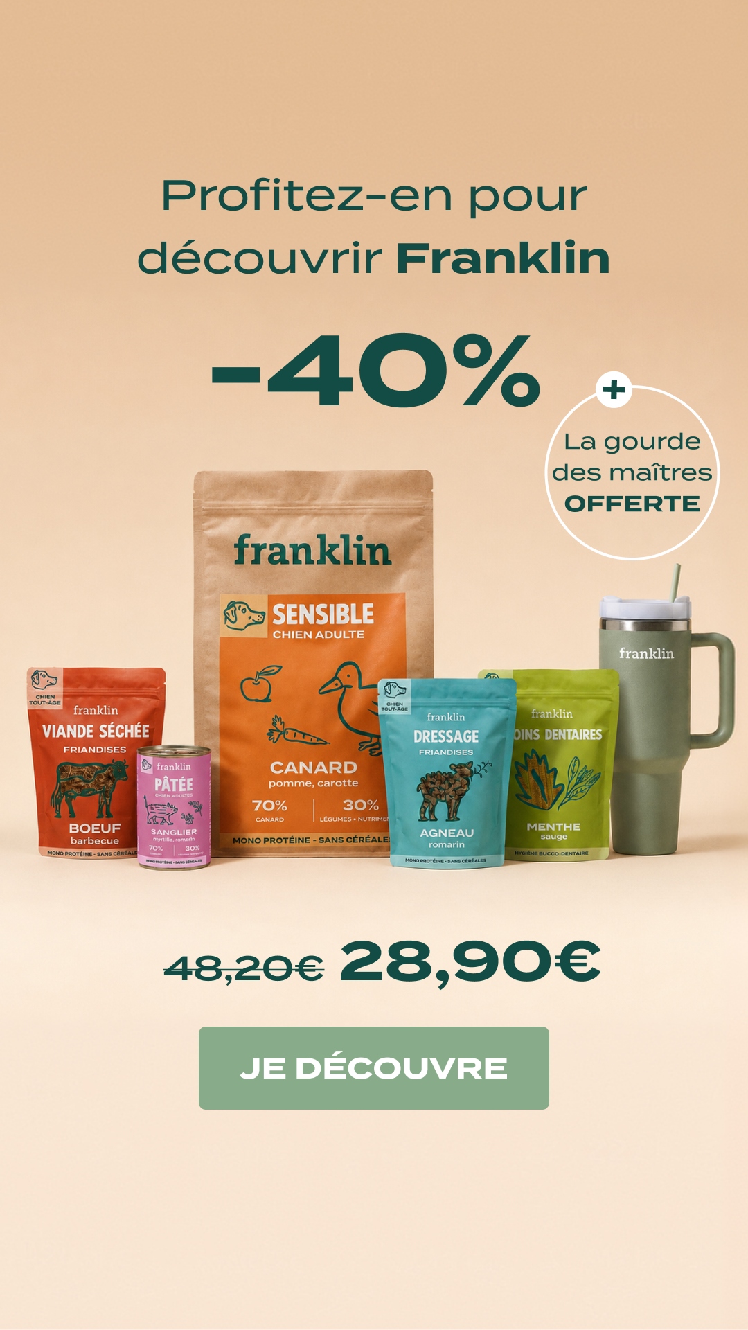 Franklin Pet Food Facebook ad