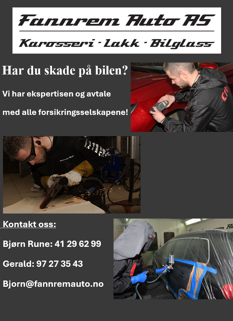 Fannrem Auto AS Facebook ad: Tar på jobber innen