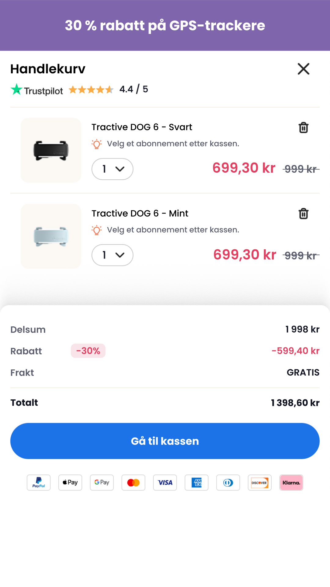 Tractive Facebook ad