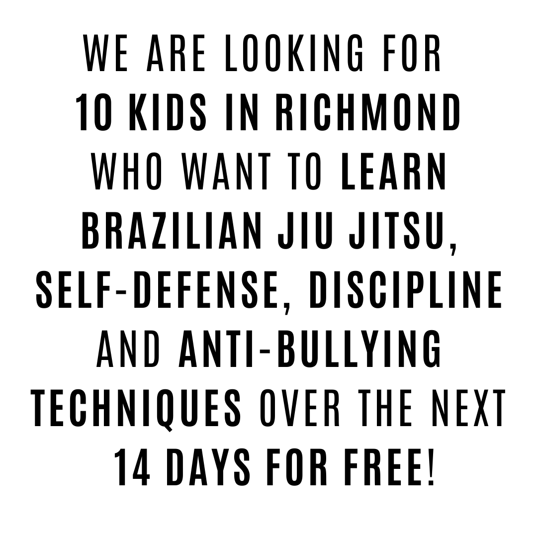 Alpha Jiu Jitsu Academy Richmond Facebook ad: FREE 14-DAY KIDS JIU-JITSU - Kids 4 years old and up