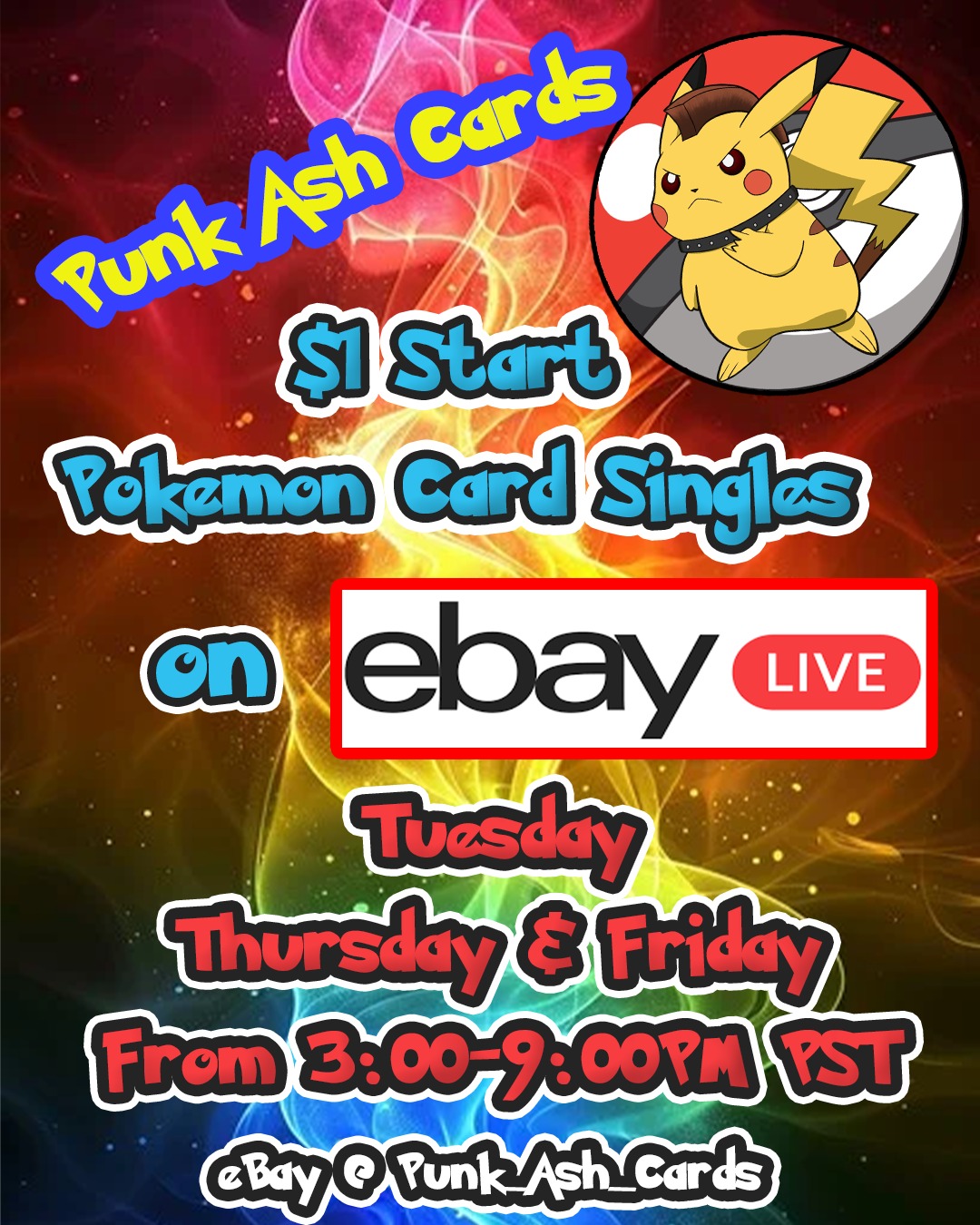 Punk.Ash.Cards Facebook ad: eBay Live