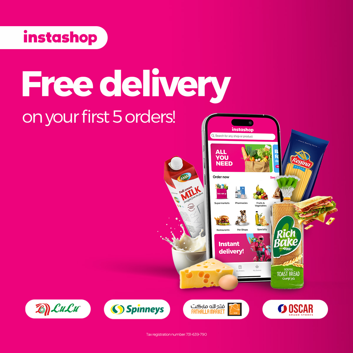 InstaShop Facebook ad from May 13, 2026