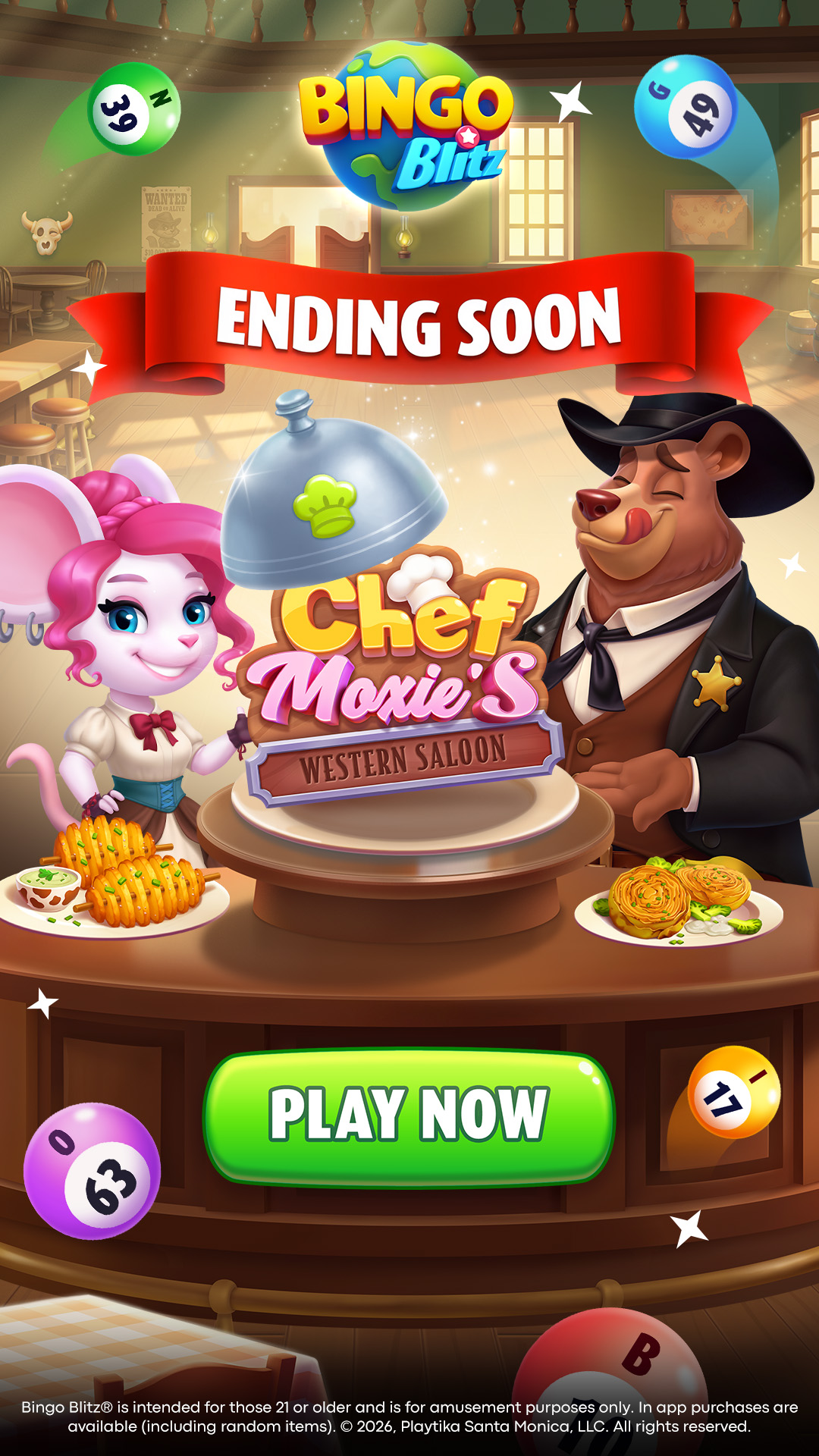 Bingo Blitz Facebook ad