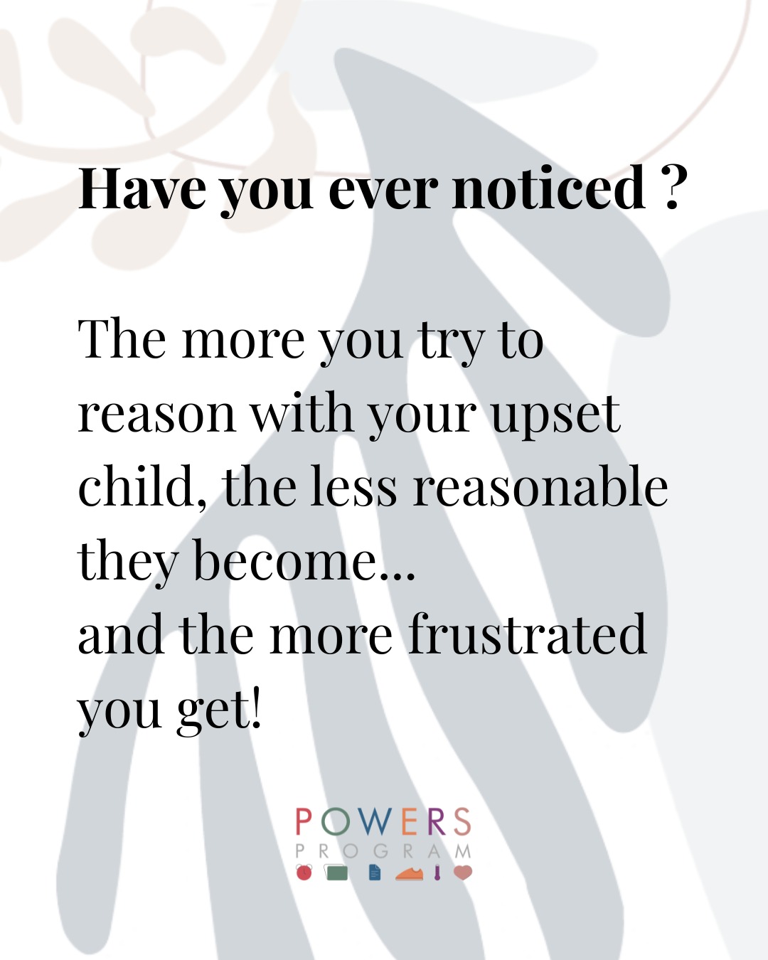 Dr. Tamar Kahane Facebook ad: Most parents try to reason because they care.