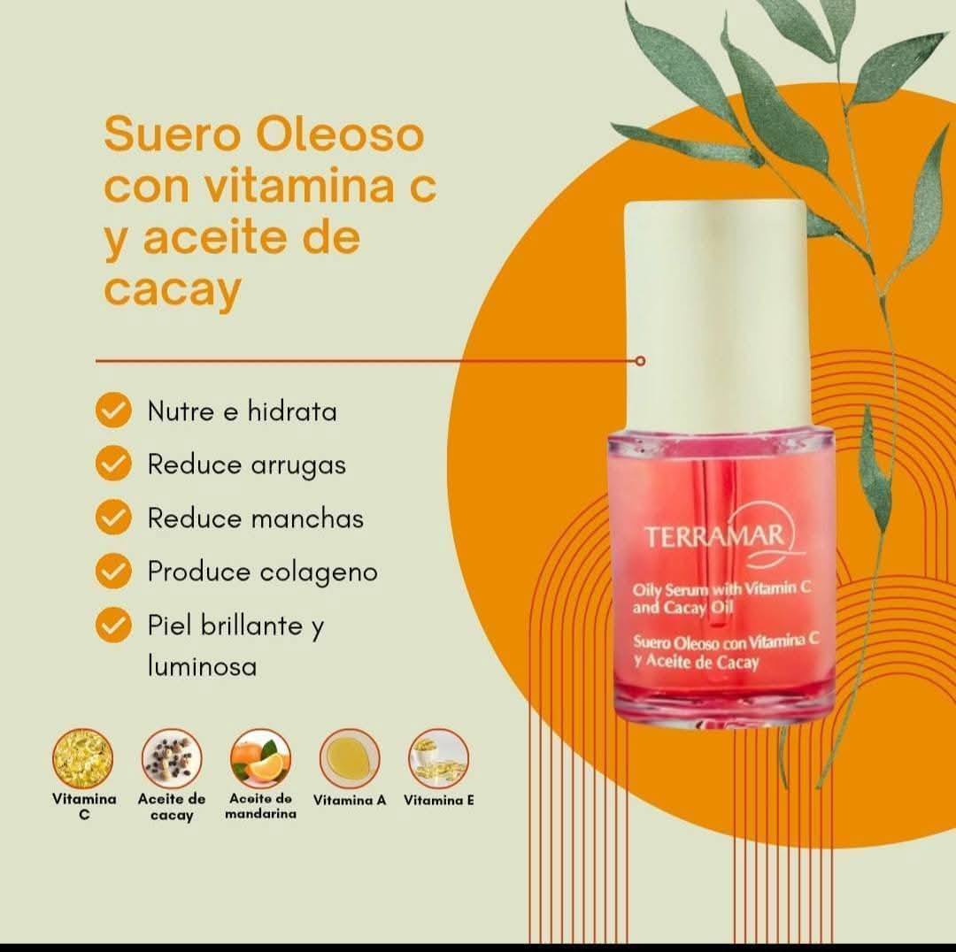 Terramar Oaxaca Mary Facebook ad: Suero Oleoso con Vitamina C y Aceite de…