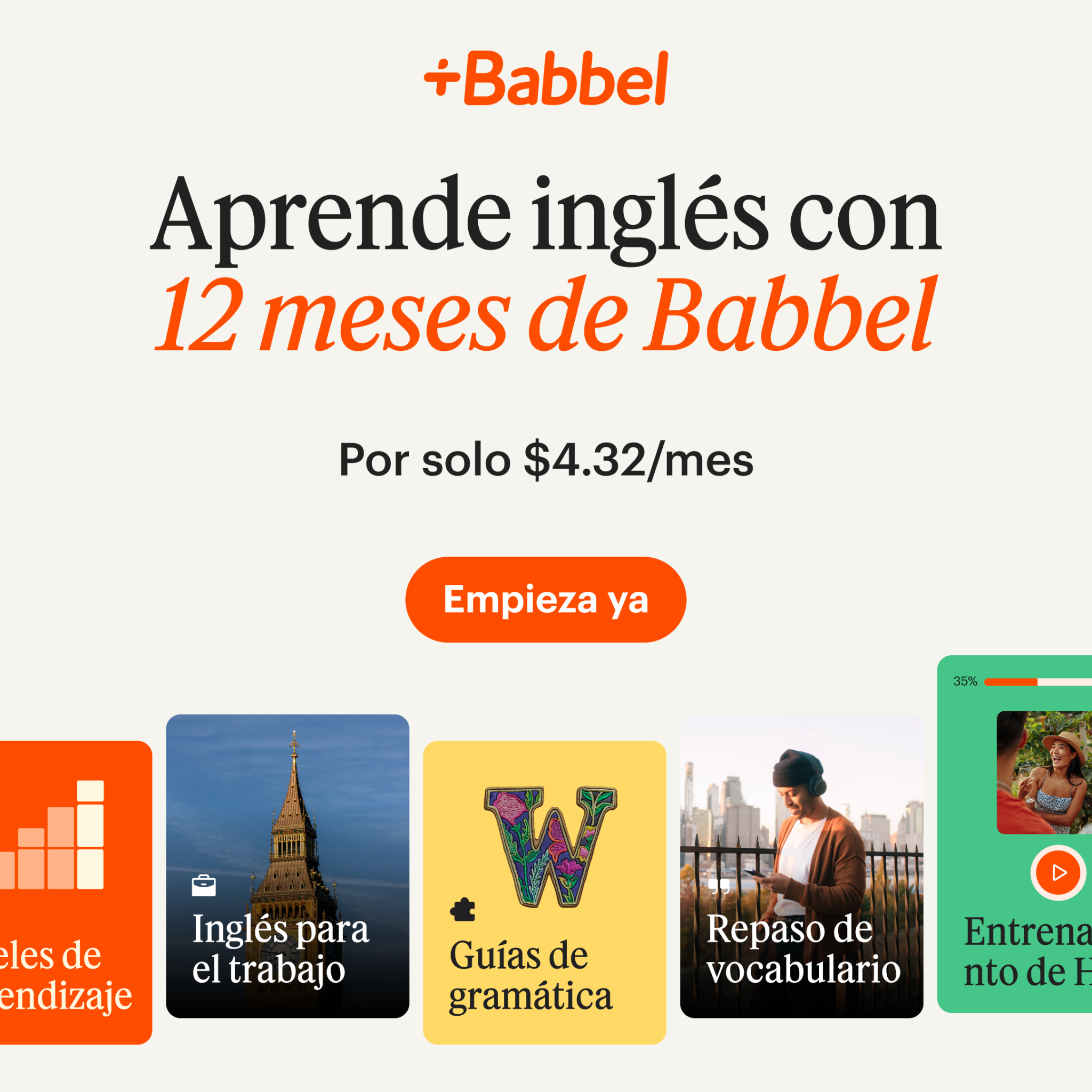 Babbel Facebook ad