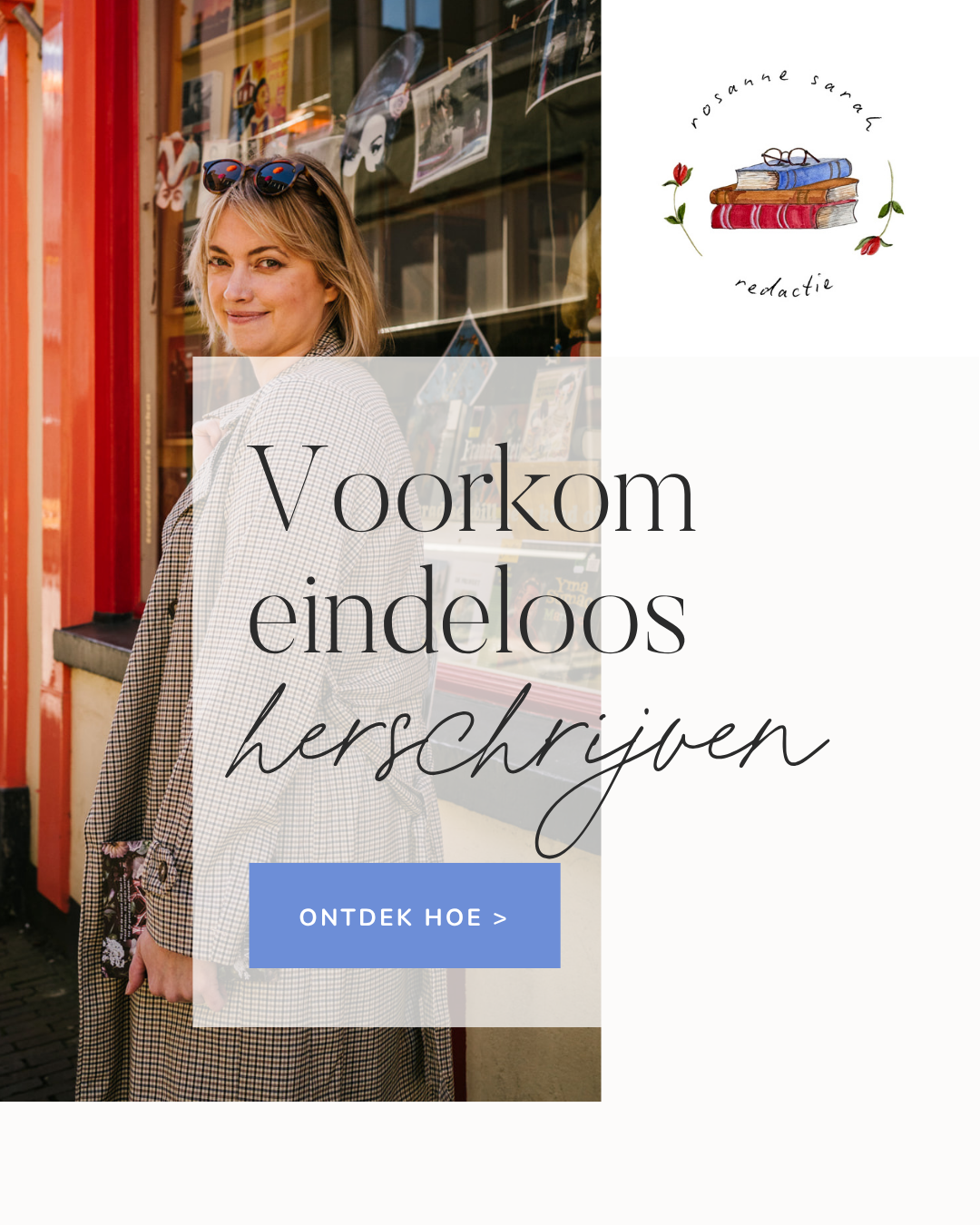 Rosanne Sarah Zelfstandig Redacteur Facebook ad