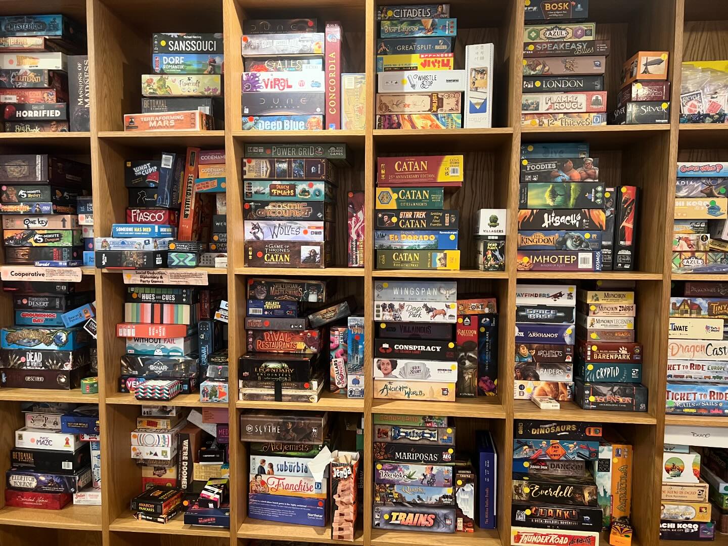 Main St. Board Game Cafe Facebook ad: A board game cafe in Huntington Village, NY!