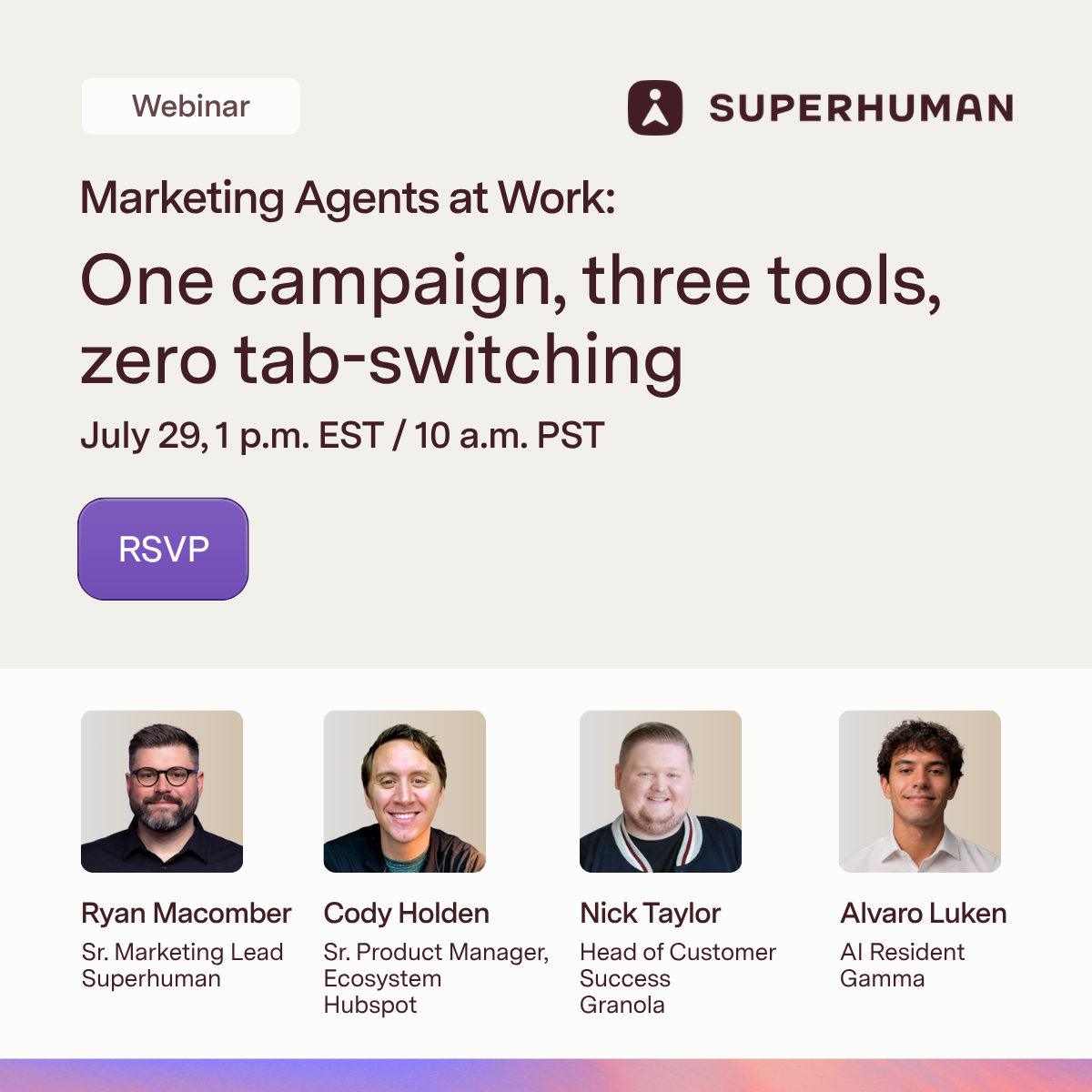 Superhuman Facebook ad