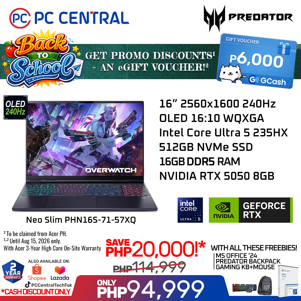 PC Central Facebook ad: ACER BACK TO SCHOOL PROMO!