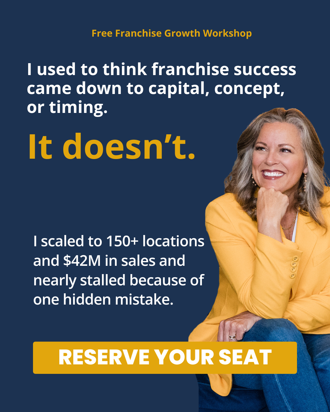 Shine Executive Coaching Facebook ad: Free Franchise Growth Workshop